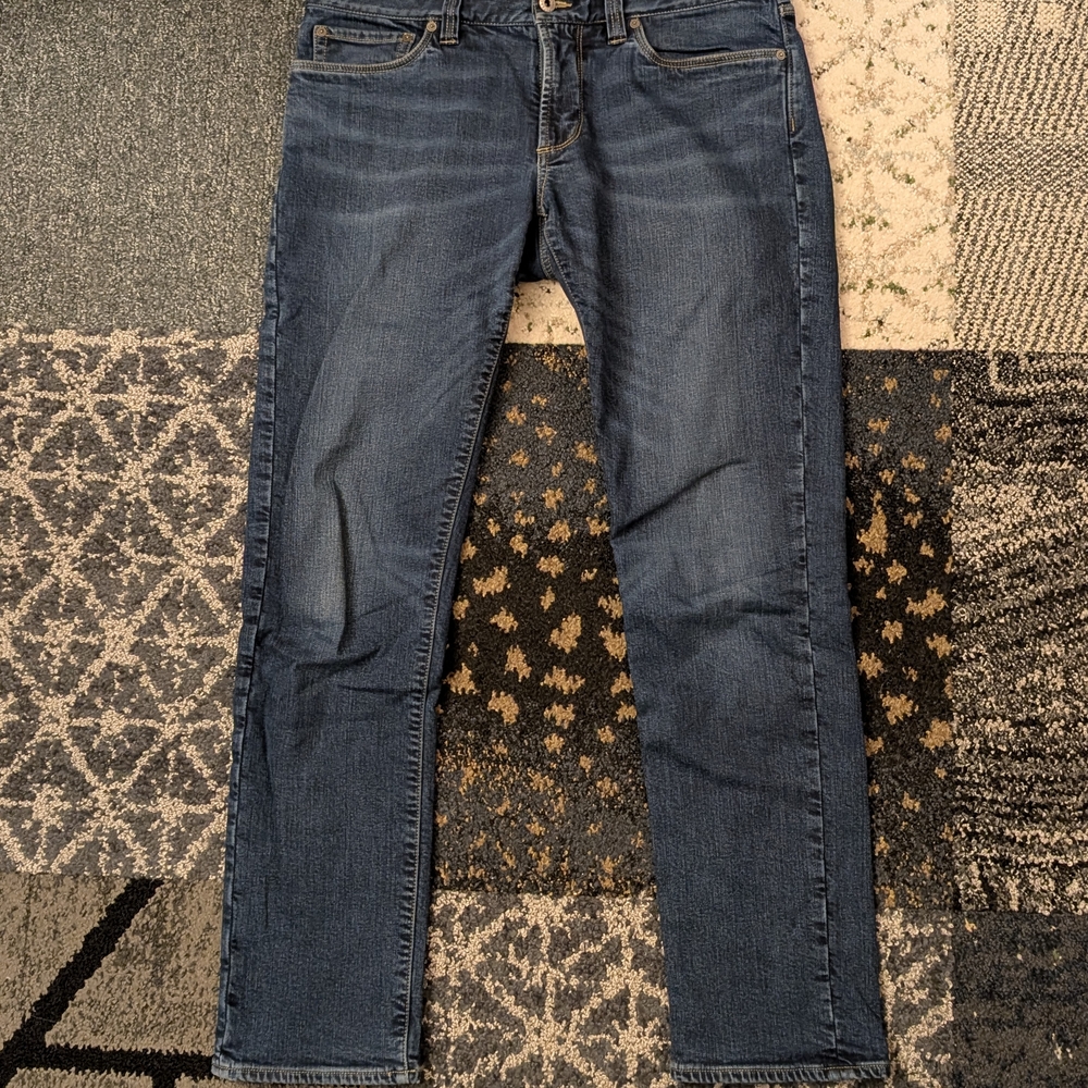 Ll Bean Signature Slim Cotton Lined Denim Jeans 34 X 32
